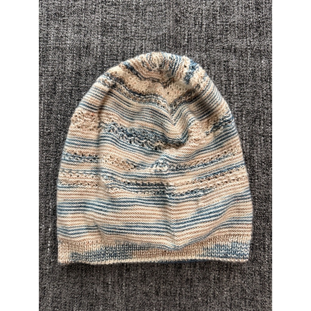 Hand knit Slouchy Sock Hat Boho, Hippie, Hipster(loose Knit, Xl)